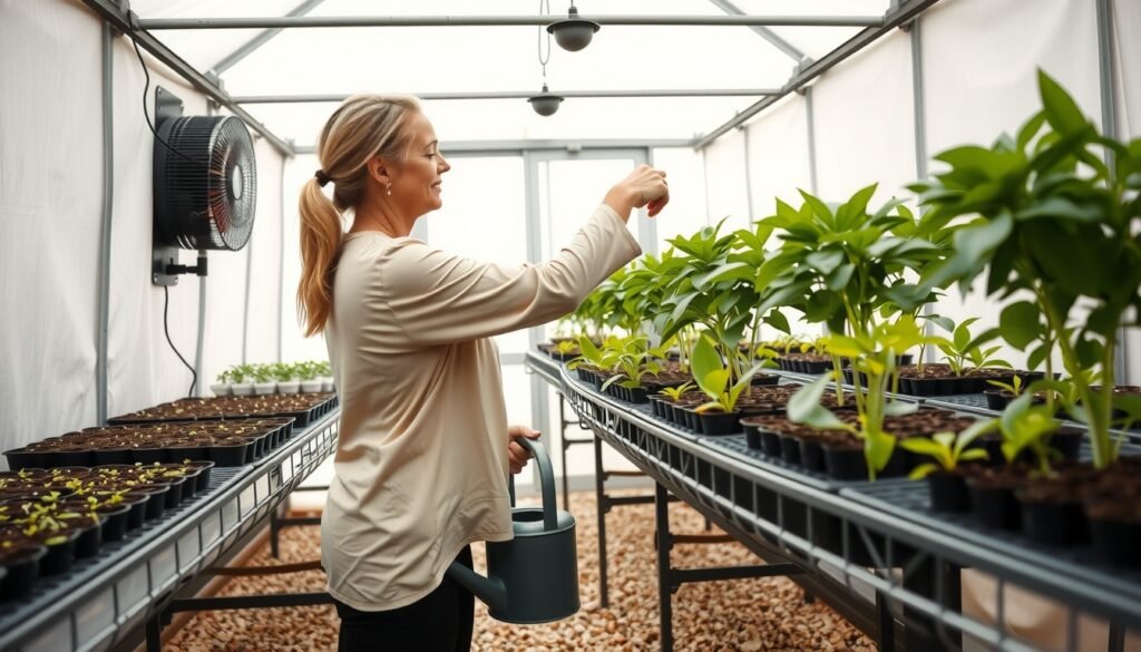 A walk-in greenhouse can be cozy or a mold factory—design it around airflow first in a homemade style