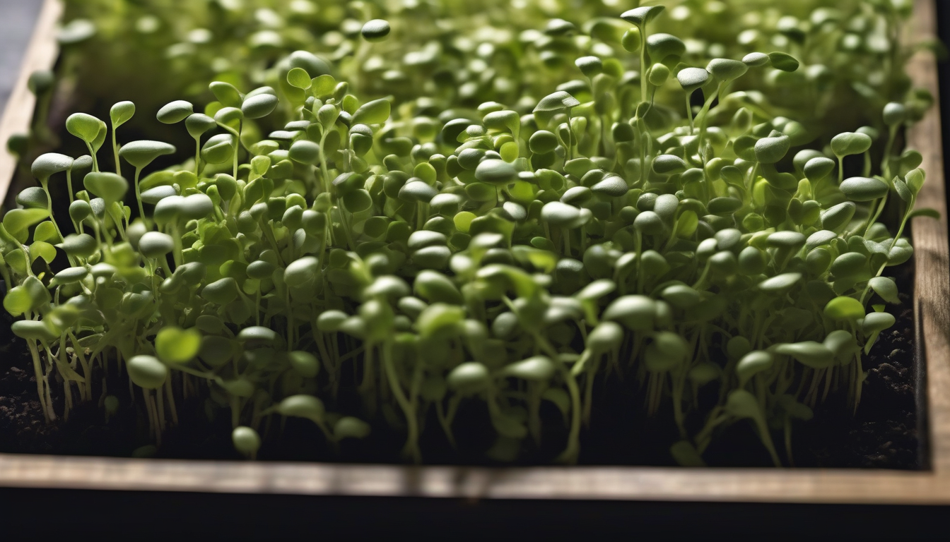 Pea Microgreens: the trick to thick, sweet shoots (not spindly threads) in a homemade style
