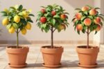 Fruit trees in containers: the pot size rule that determines your harvest