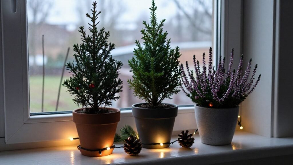 greens as christmas trees