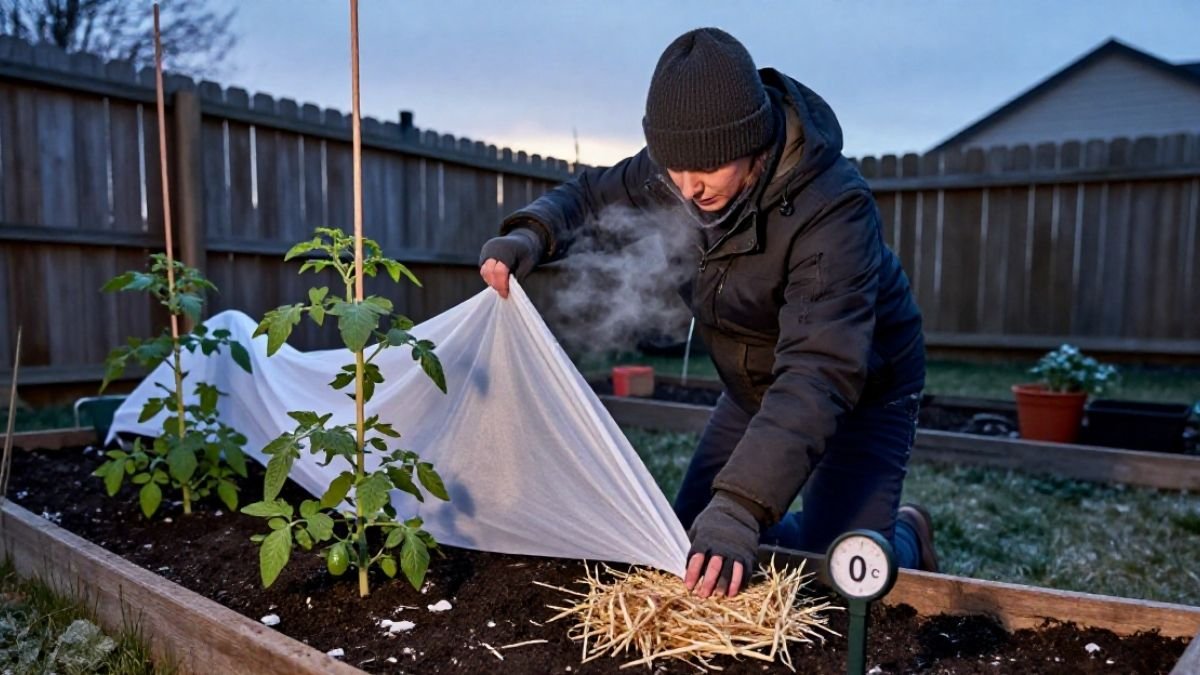 woman working in the garden